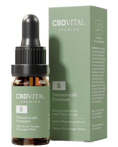 CBD Naturextrakt PREMIUM Öl 5%